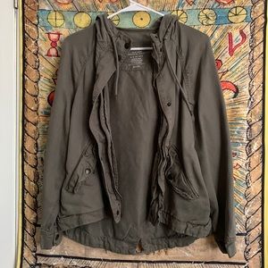 Green Cargo Military Jacket | American Eagle